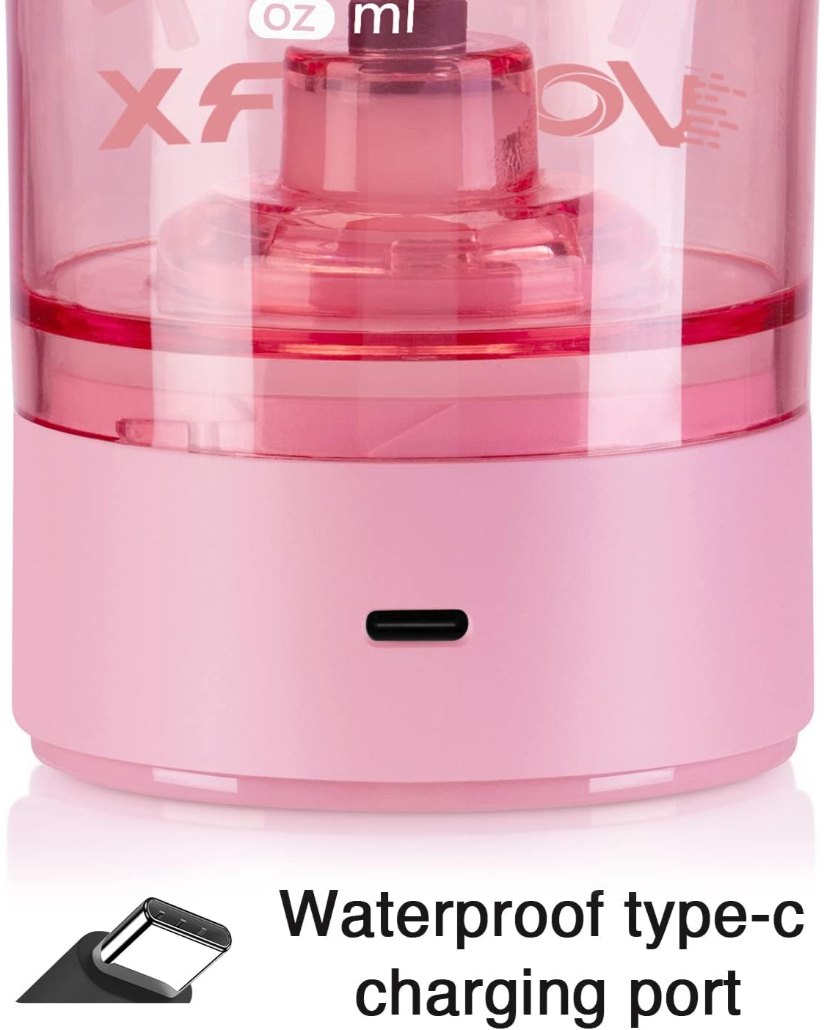 VOLTRX Boost Elektrischer Shaker – Pink (USB-C, 700 ml)