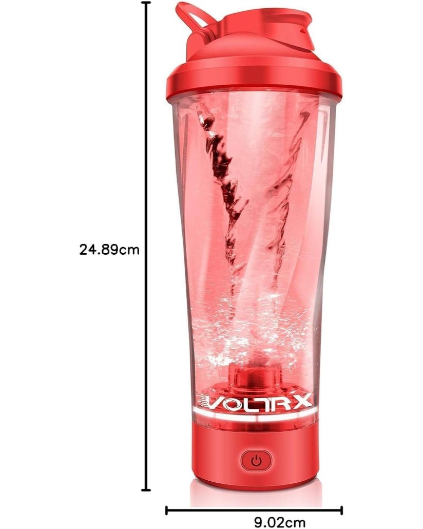 VOLTRX Boost Elektrischer Shaker – Rot (USB-C, 700 ml)