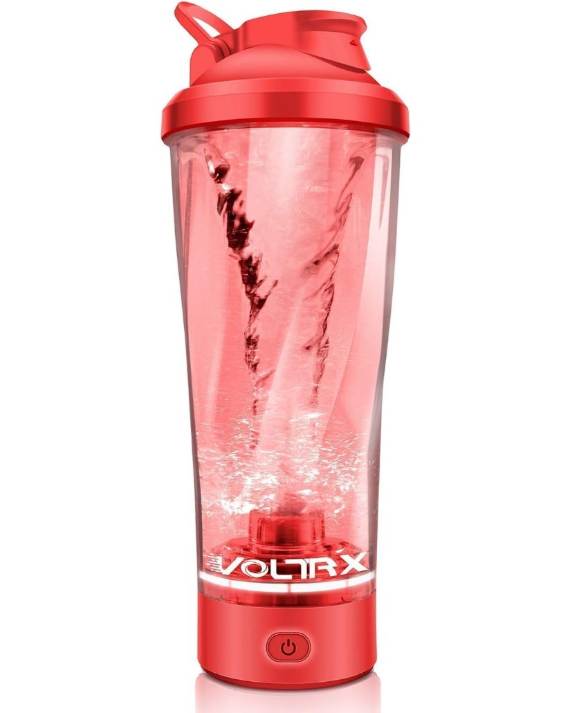 VOLTRX Boost Elektrischer Shaker – Rot (USB-C, 700 ml)