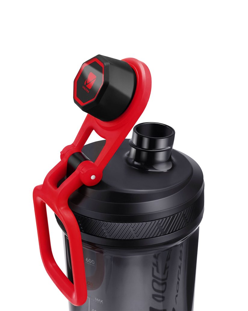 VOLTRX Gallium Elektrischer Shaker – Rot (USB-C, 900 ml