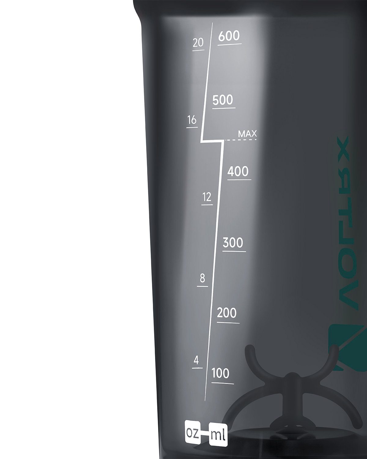 VOLTRX Gallium Elektrischer Shaker – Cyan (USB-C, 900 ml)