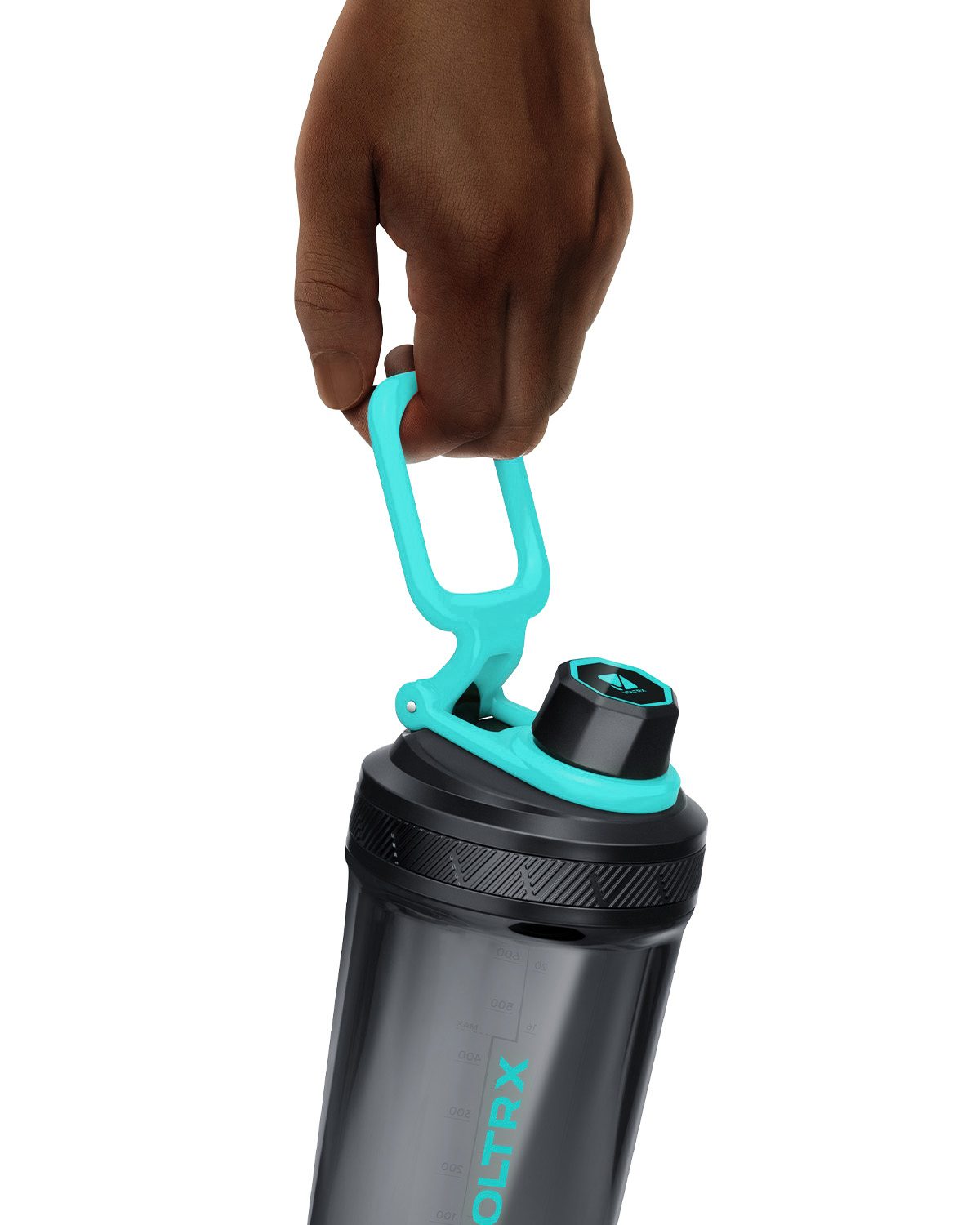 VOLTRX Gallium Elektrischer Shaker – Cyan (USB-C, 900 ml)